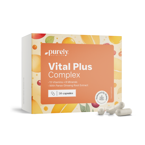 Vital Plus Complex - multivitaminas con minerales y ginseng, 30 cápsulas