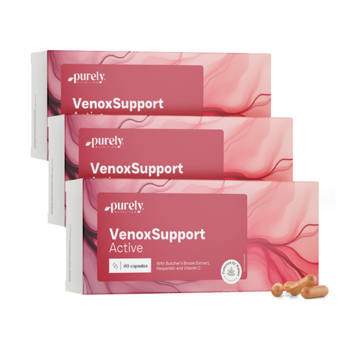 3x VenoxSupport Active - para piernas cansadas y pesadas, en total 180 cápsulas