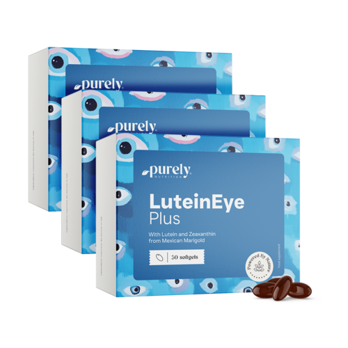 3x LuteinEye Plus – complejo con luteína y zeaxantina, en total 90 cápsulas blandas