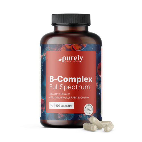 Complejo B - espectro completo de vitaminas B, 120 cápsulas