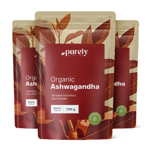 3x BIO Ashwagandha en polvo, en total 1500 g