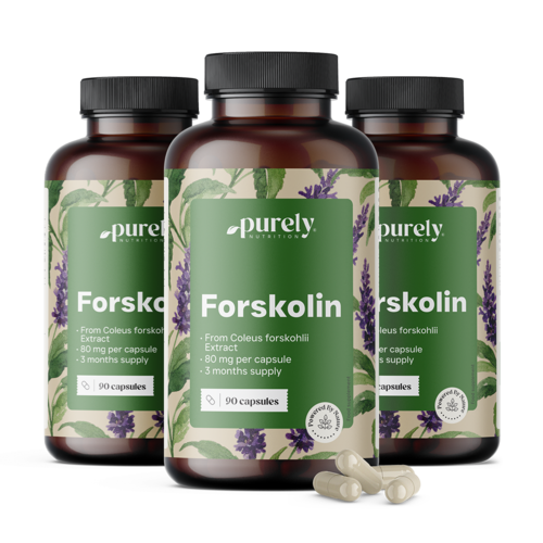 3x Forskolina 80 mg, en total 270 cápsulas