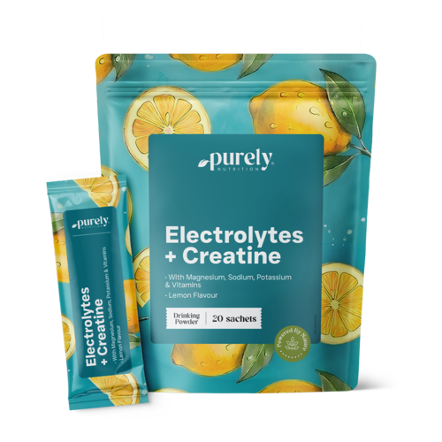 Electrolitos con creatina – limón, 20 sobres