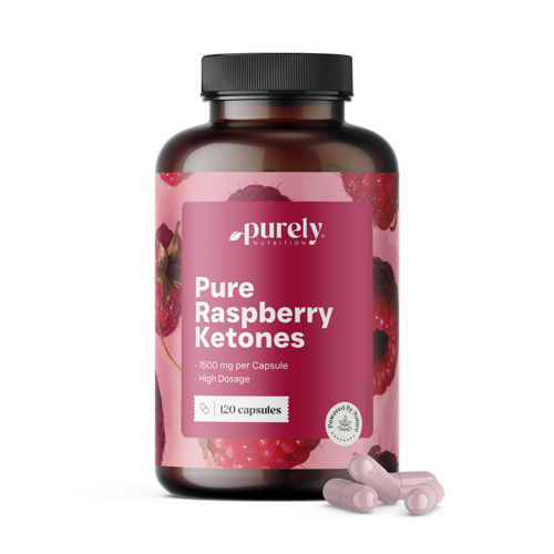 Cetonas de frambuesa 1500 mg, 120 cápsulas