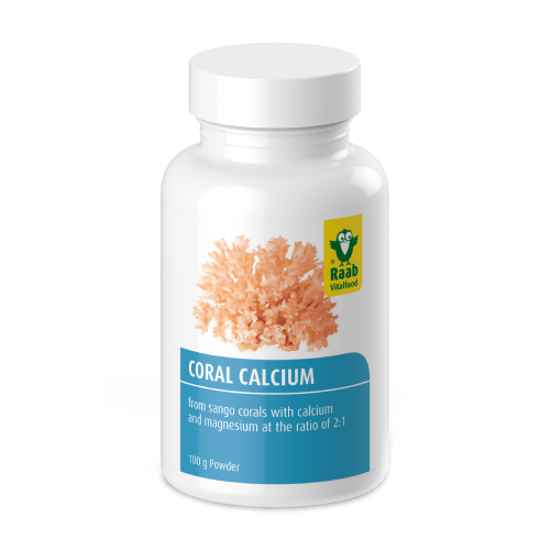 Calcio de coral en polvo.