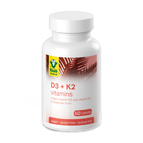 Vitamina D3 + K2 vegana.