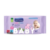 Toallitas húmedas para bebés con aloe vera, 60 toallitas