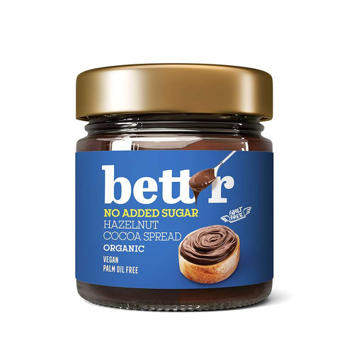 Crema de chocolate y avellanas con eritritol BIO, 250 g