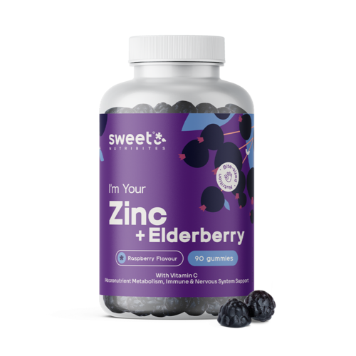 Zinc con saúco, 90 gominolas