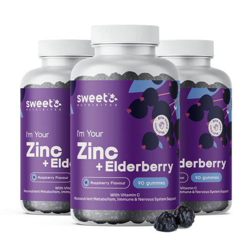 3x Zinc con saúco, en total 270 gominolas