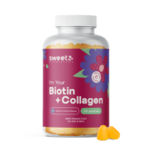 Biotina + colágeno – gominolas para el cabello, piel y uñas, 135 gominolas