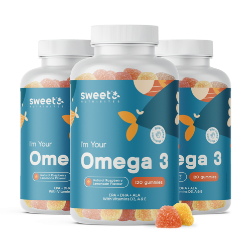 3x Omega-3, en total 360 gominolas