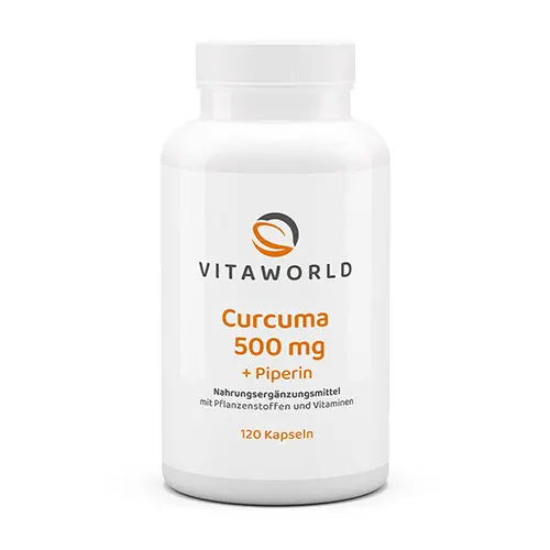 Cúrcuma + pimienta con vitaminas del grupo B.
