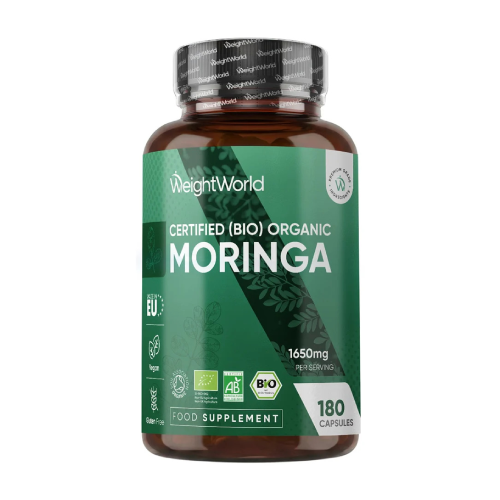 Moringa BIO 1650 mg, 180 cápsulas